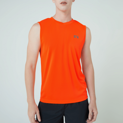 TL LITE Sleeveless Shirt (Solar Orange) เสื้อวิ่ง/เสื้อกีฬา ผู้ชายรุ่น TL Lite สีส้ม